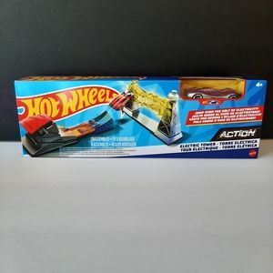 Hot Wheels Action Electric Tower Stunt Set & Car New